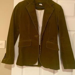 Very stylish olive green corduroy blazer